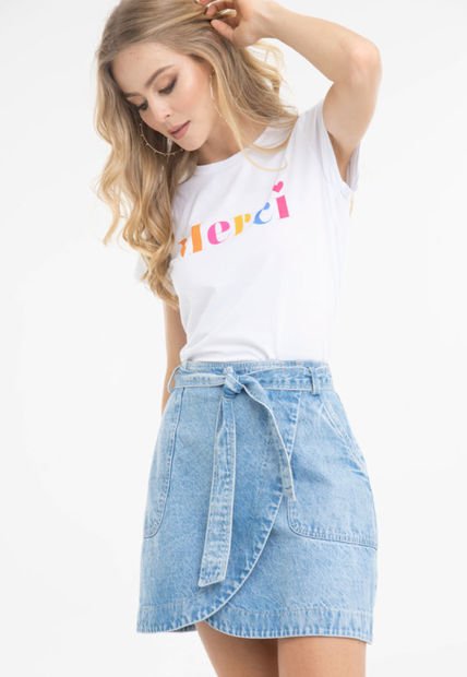Falda Amsterdam Azul Ragged Pf51320070