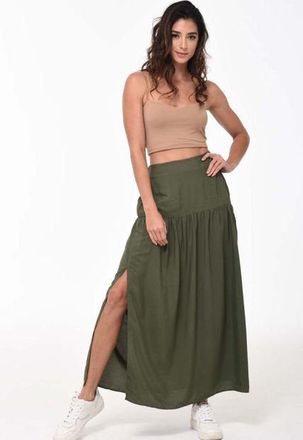 Falda Florencia Verde Ragged Pf11320421