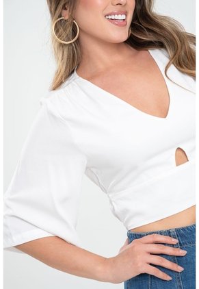 Blusa Rhyla Blanco Ragged Pf31113517