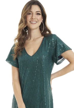 Vestido Vegas Verde Ragged Pf12510351