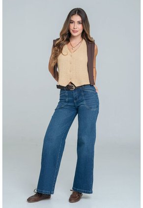 Chaleco Soul Beige Ragged Pf11150053