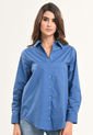 Camisa Boyfriend Azul Ragged Pf11112534 de Ragged