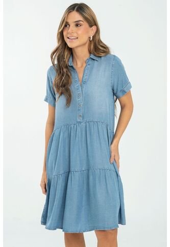 Vestido Faroles Azul Ragged Pf21510005 Ragged