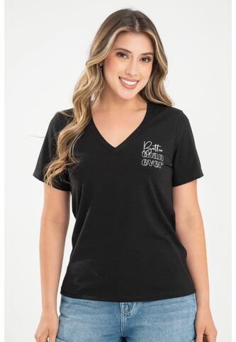 Camiseta Better Negro Ragged Pf31122314 Ragged