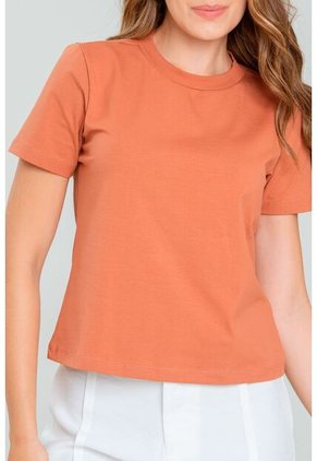 Camiseta Basica Manga Corta Rosa Ragged Pf21120105