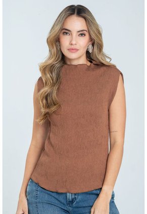 Blusa Dafne Café Ragged Pf12110861