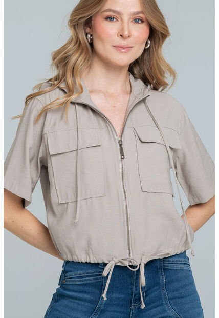 Chaqueta Manga Corta Café Ragged Pf11130260