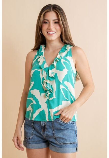 Blusa Valencia Verde Ragged Pf31113525