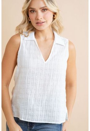 Blusa Louisa Blanco Ragged Pf31113543