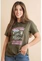 Camiseta Gratitude Verde Ragged Pf31122329 de Ragged