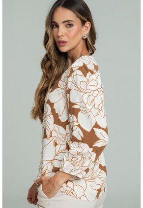 Blusa Springs Café Ragged Pf11113198