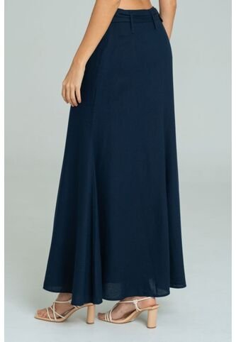 Falda Lino Mermaid Azul Ragged Pf11320530 Ragged