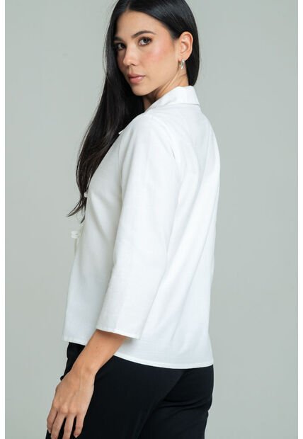 Blusa Canerie Blanco Ragged Pf11113184