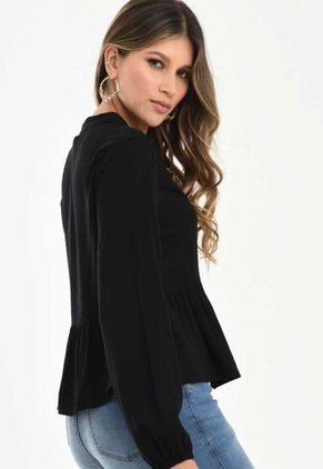 Blusa Atlantis Negro Ragged Pf12110668
