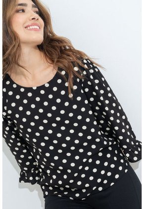 Blusa Swany Negro Ragged Pf12110812