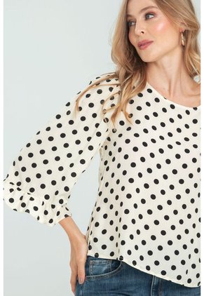 Blusa Swany Beige Ragged Pf12110812