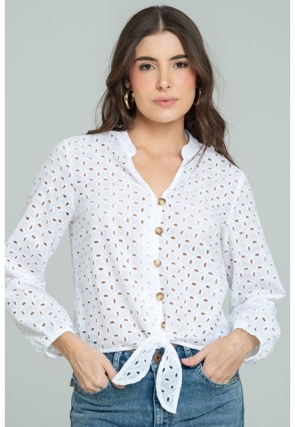 Blusa Mallorca Blanco Ragged Pf11113157