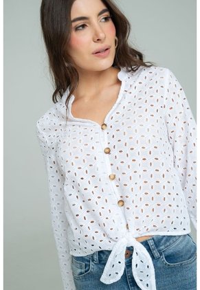 Blusa Mallorca Blanco Ragged Pf11113157