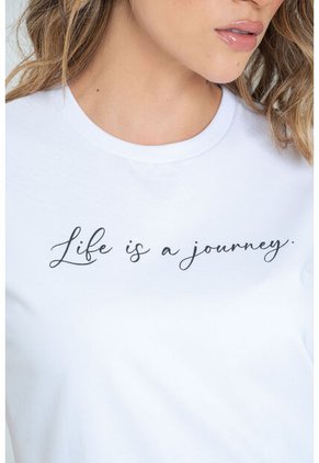 Camiseta Journey Blanco Ragged Pf21120117