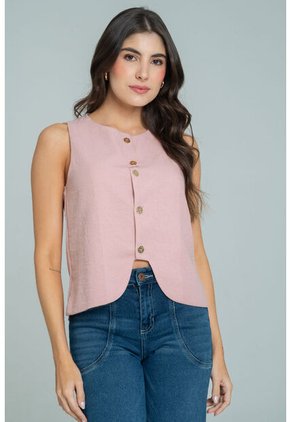 Blusa Maleno Rosa Ragged Pf11113074