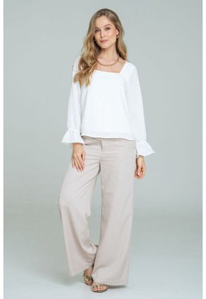 Blusa Clara Blanco Ragged Pf11113085