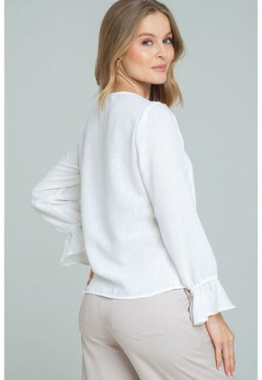 Blusa Clara Blanco Ragged Pf11113085