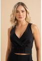 Crop Top Everlhy Negro Ragged Pf31113557 de Ragged