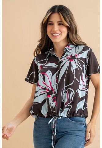 Blusa Hayard Café Ragged Pf31113556 Ragged