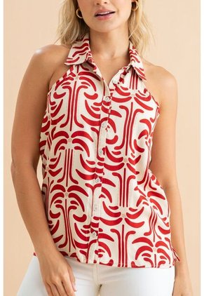 Blusa Rhiya Rojo Ragged Pf31113573