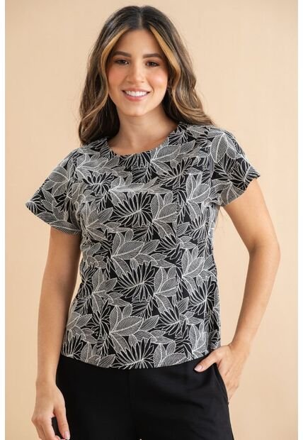 Blusa Lester Negro Ragged Pf31113586