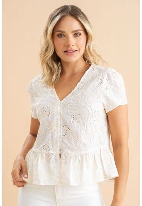 Blusa Madrid Blanco Ragged Pf31113592