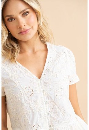 Blusa Madrid Blanco Ragged Pf31113592