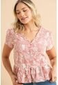 Blusa Madrid Rosa Ragged Pf31113592 de Ragged