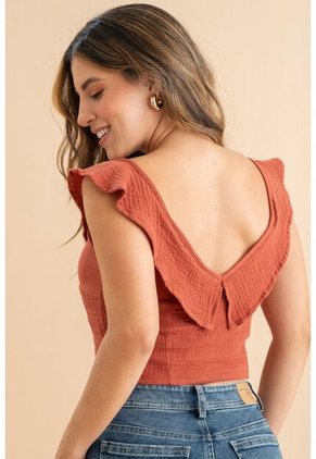 Blusa Travis Rojo Ragged Pf31113593