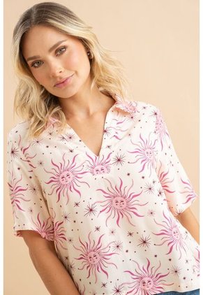 Blusa Sun Fucsia Ragged Pf31113589