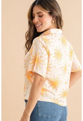 Blusa Sun Amarillo Ragged Pf31113589