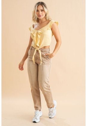 Blusa Travis Amarillo Ragged Pf31113593