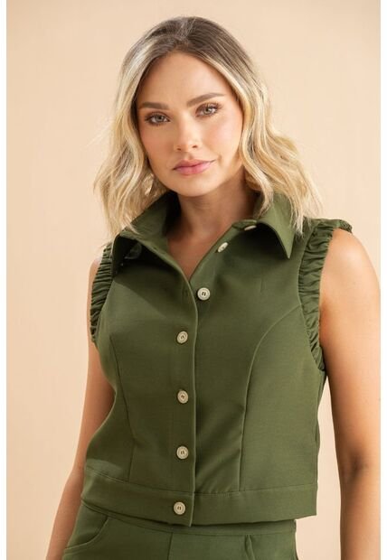 Blusa Sofy Verde Ragged Pf31113597