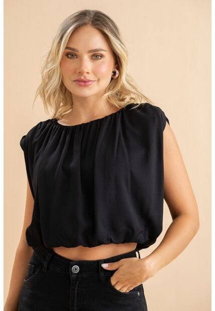 Blusa Sofia Negro Ragged Pf31113598