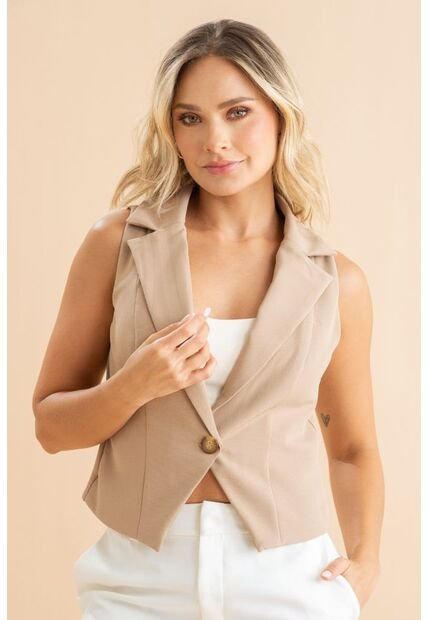 Chaleco Noruega Beige Ragged Pf31150027