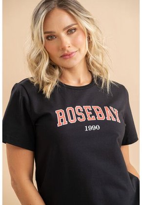 Camiseta Rosebay Negro Ragged Pf31122337