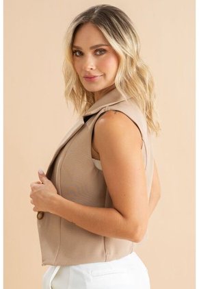 Chaleco Noruega Beige Ragged Pf31150027