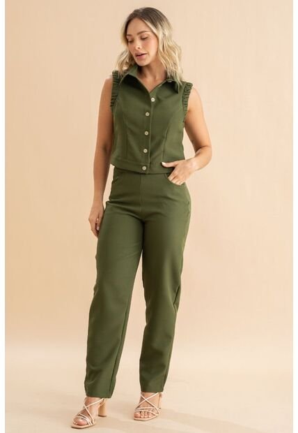 Pantalon Anessa Verde Ragged Pf31310779