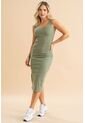 Vestido Rib Natalie Verde Ragged Pf31511516 de Ragged