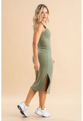 Vestido Rib Natalie Verde Ragged Pf31511516