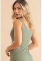 Vestido Rib Natalie Verde Ragged Pf31511516 de Ragged
