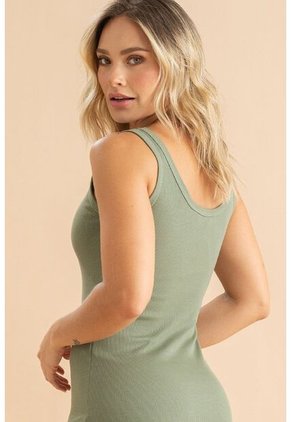 Vestido Rib Natalie Verde Ragged Pf31511516
