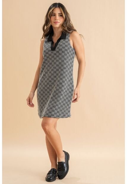 Vestido Christy Negro Ragged Pf31511520