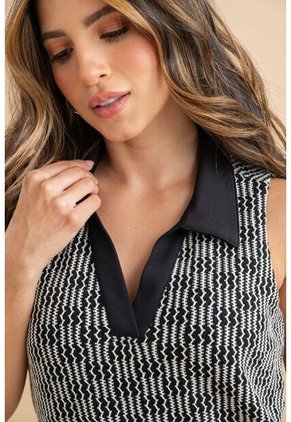Vestido Christy Negro Ragged Pf31511520