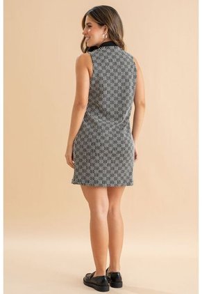 Vestido Christy Negro Ragged Pf31511520